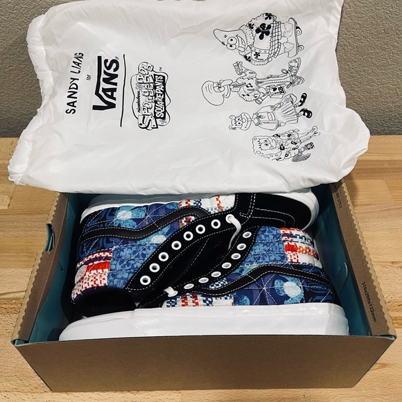 VANS Sk8-HI Spongebob Sandy Liang Patchwork Women's US 9.5 8.5 - Picture 9 of 11